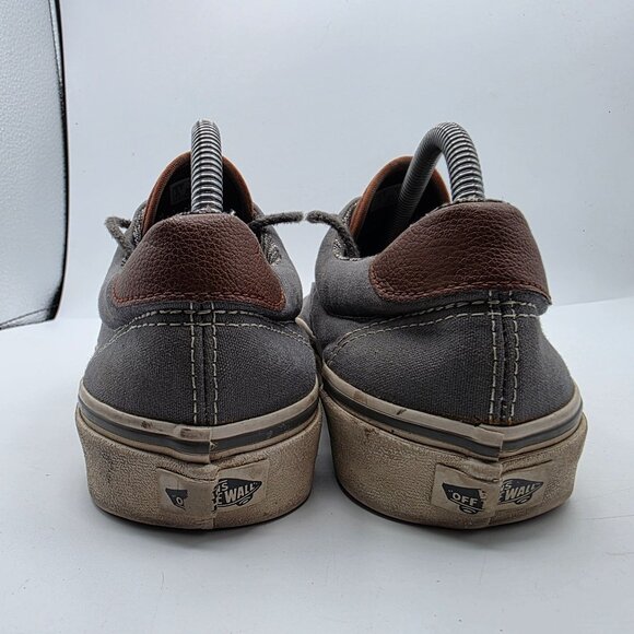 Vans Era 59 Mens 9.5 Gray Brown Shoes Low Top Casual Skateboarding Walking